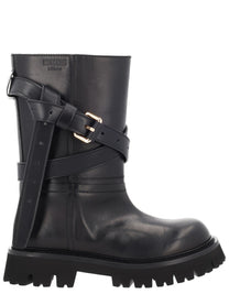 Moschino Women's Tie me Boot Black
