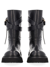 Moschino Women's Tie me Boot Black