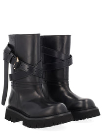 Moschino Women's Tie me Boot Black