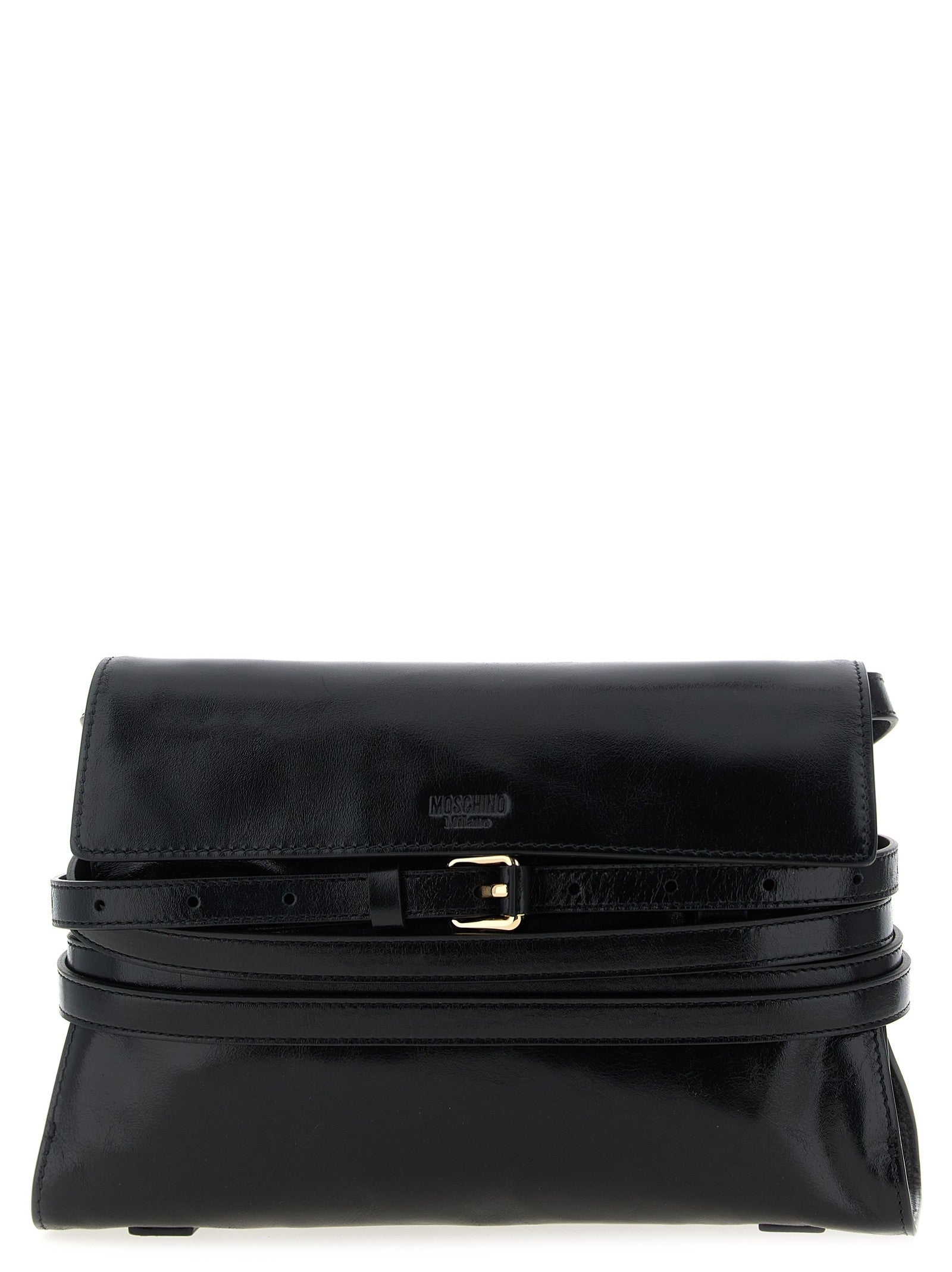 Moschino Tie me Crossbody Bag Black