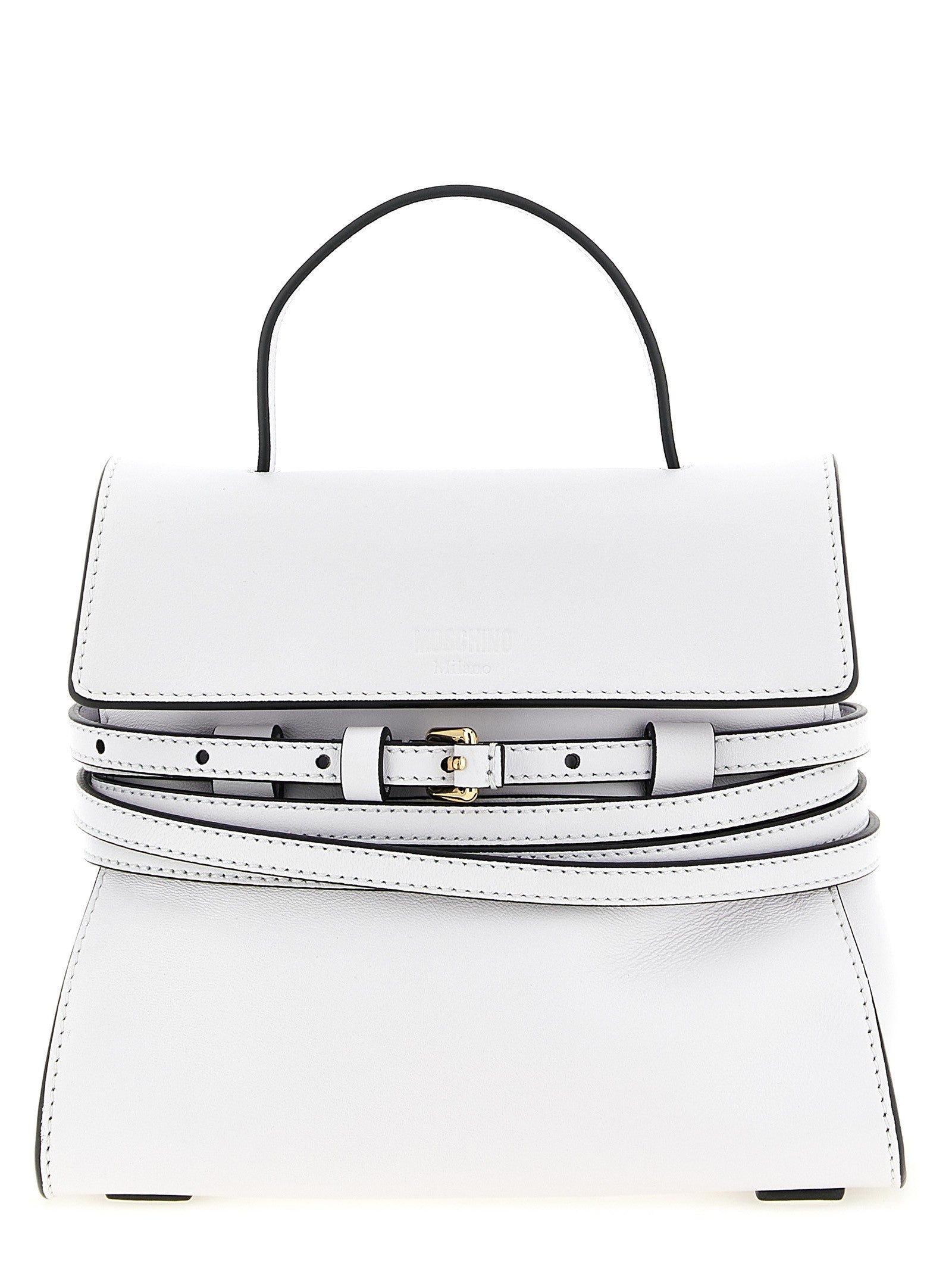 Moschino Tie me Handbag White