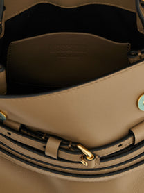 Moschino Tie me Handbag Beige