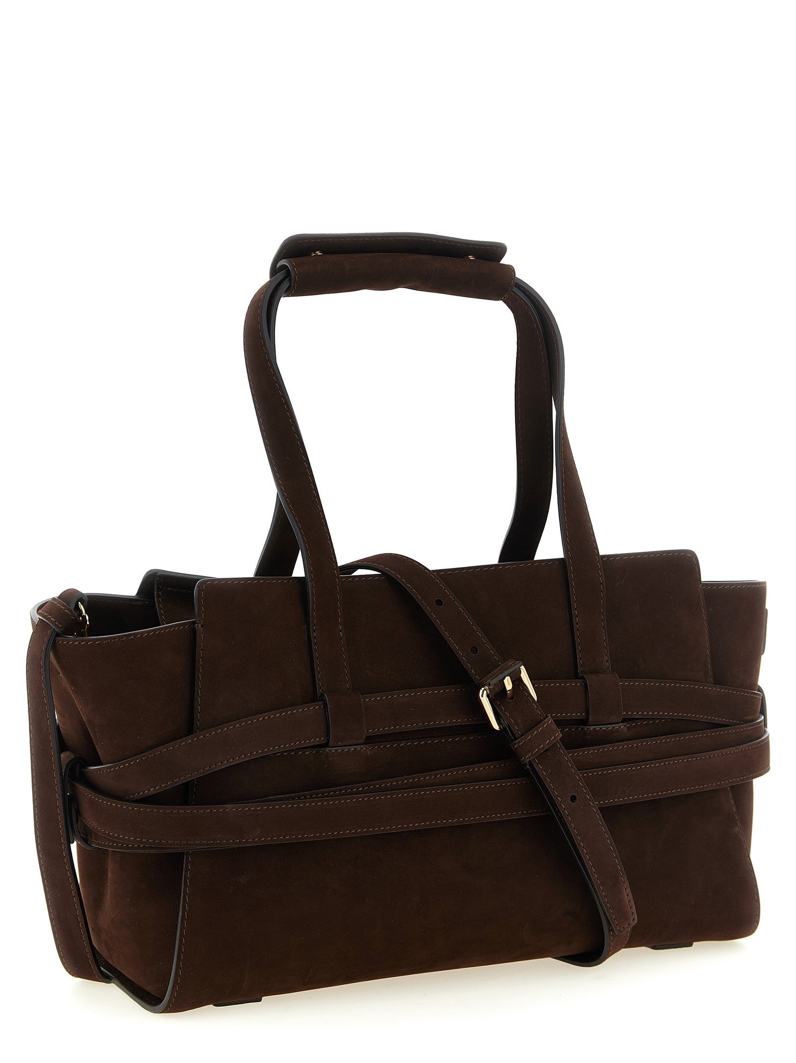 Moschino Tie me Handbag Brown
