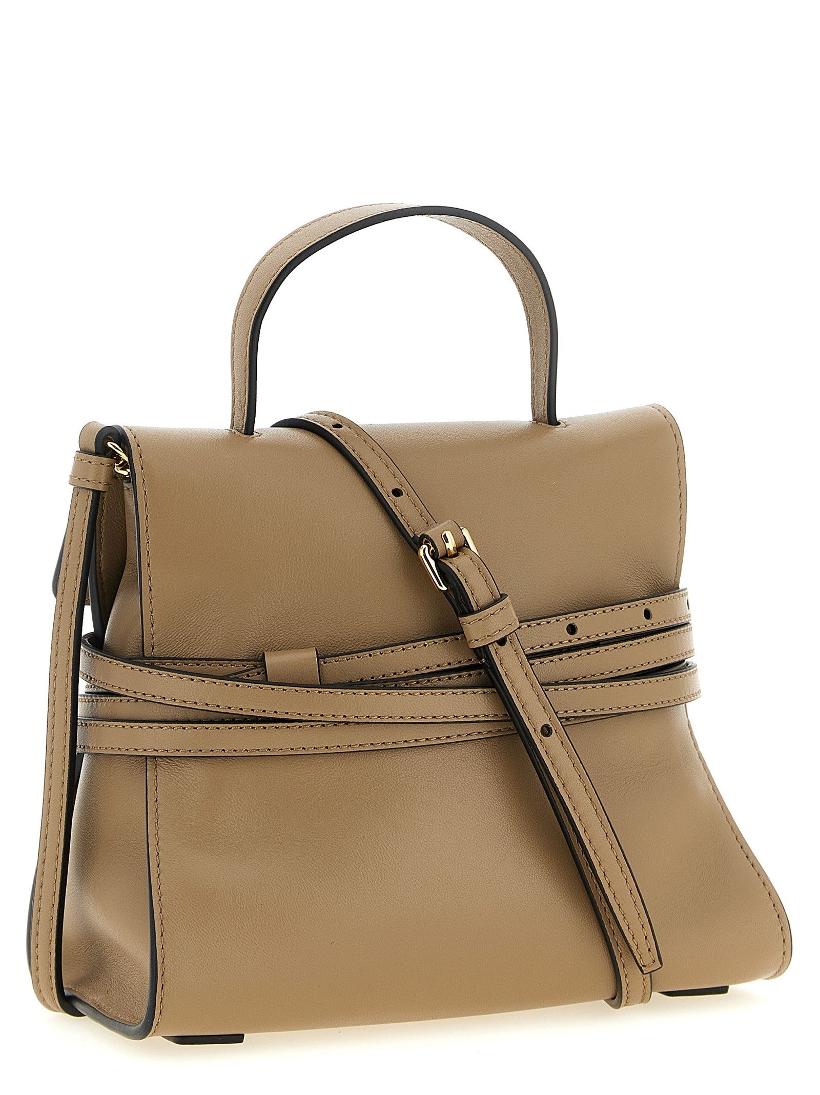 Moschino Tie me Handbag Beige