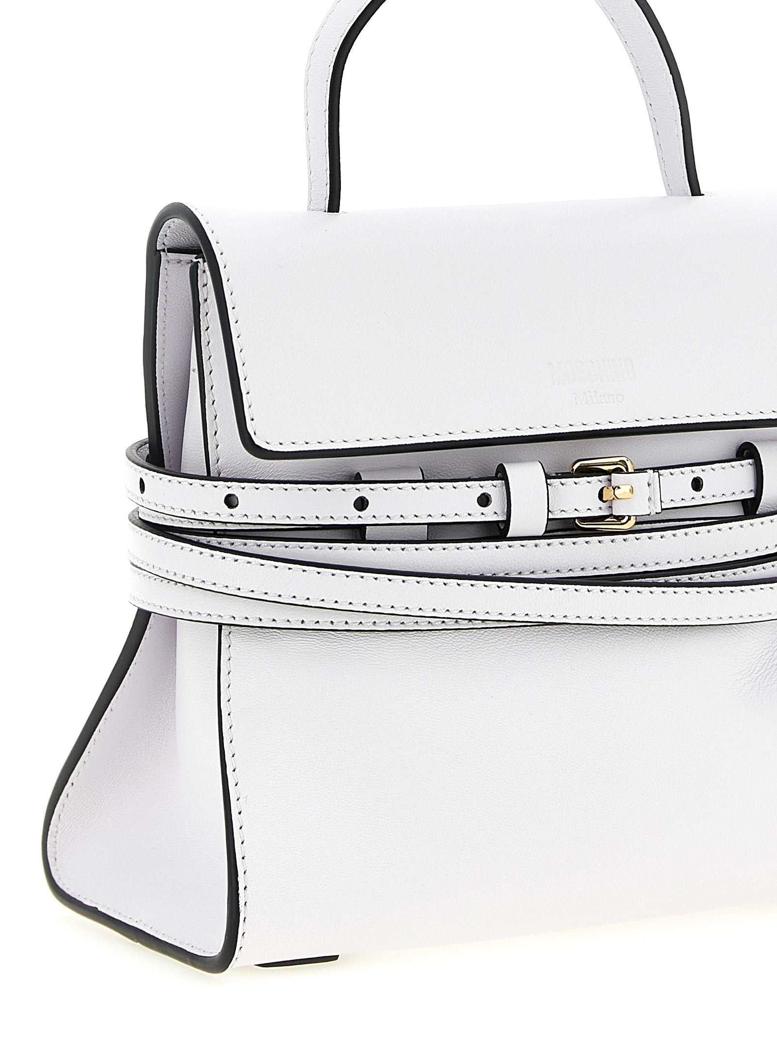Moschino Tie me Handbag White