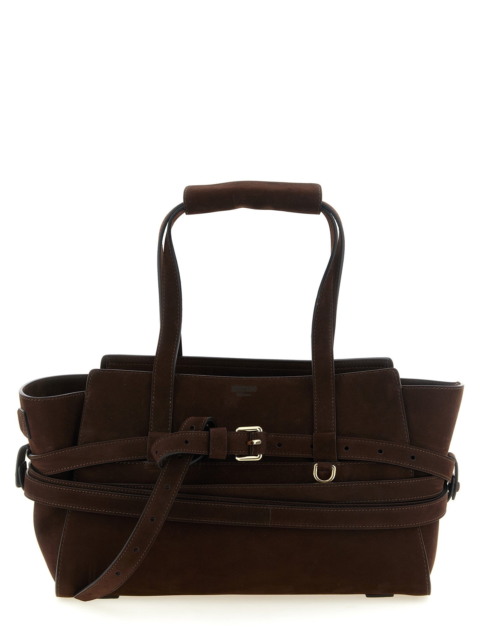 Moschino Tie me Handbag Brown
