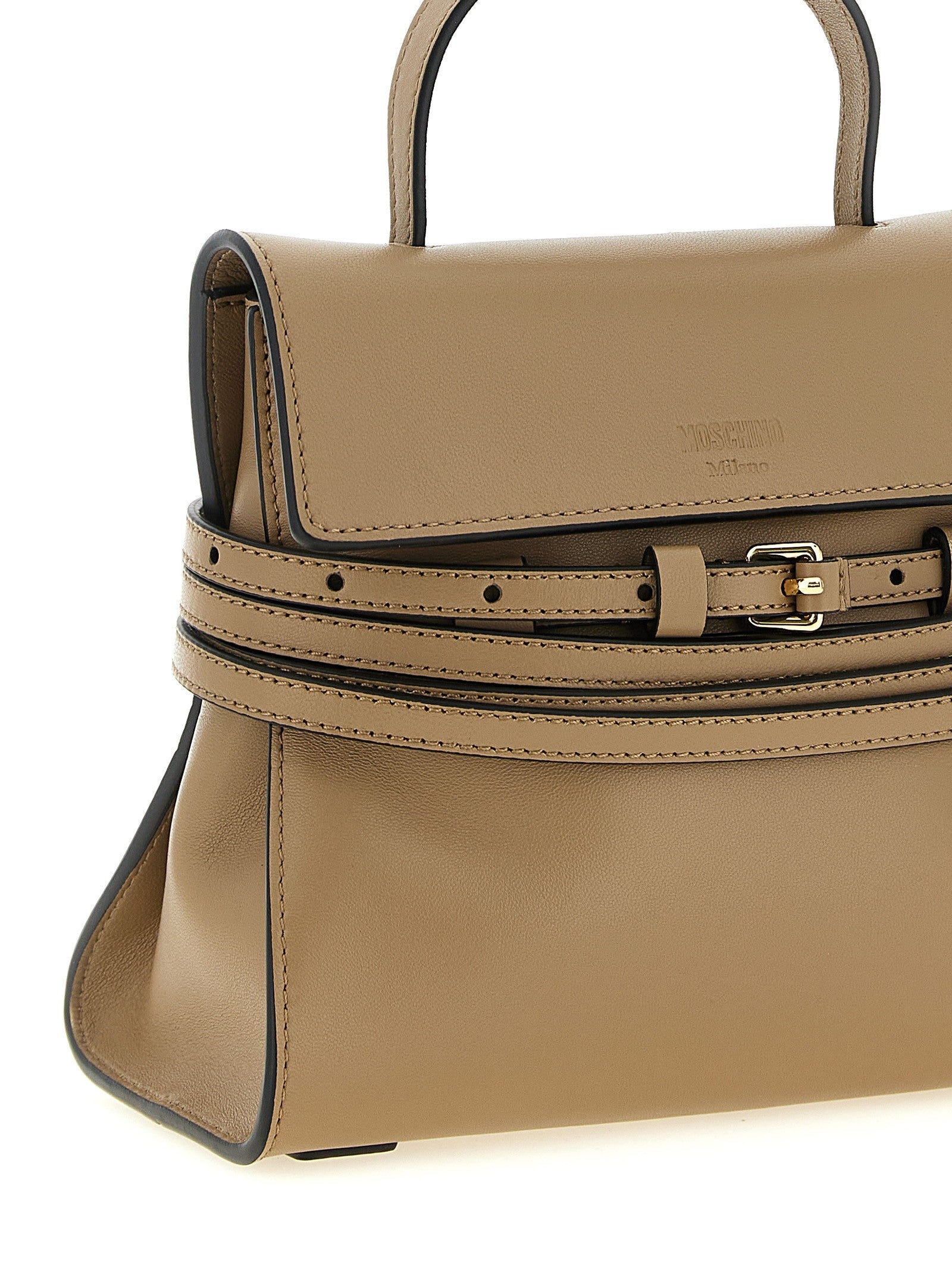 Moschino Tie me Handbag Beige