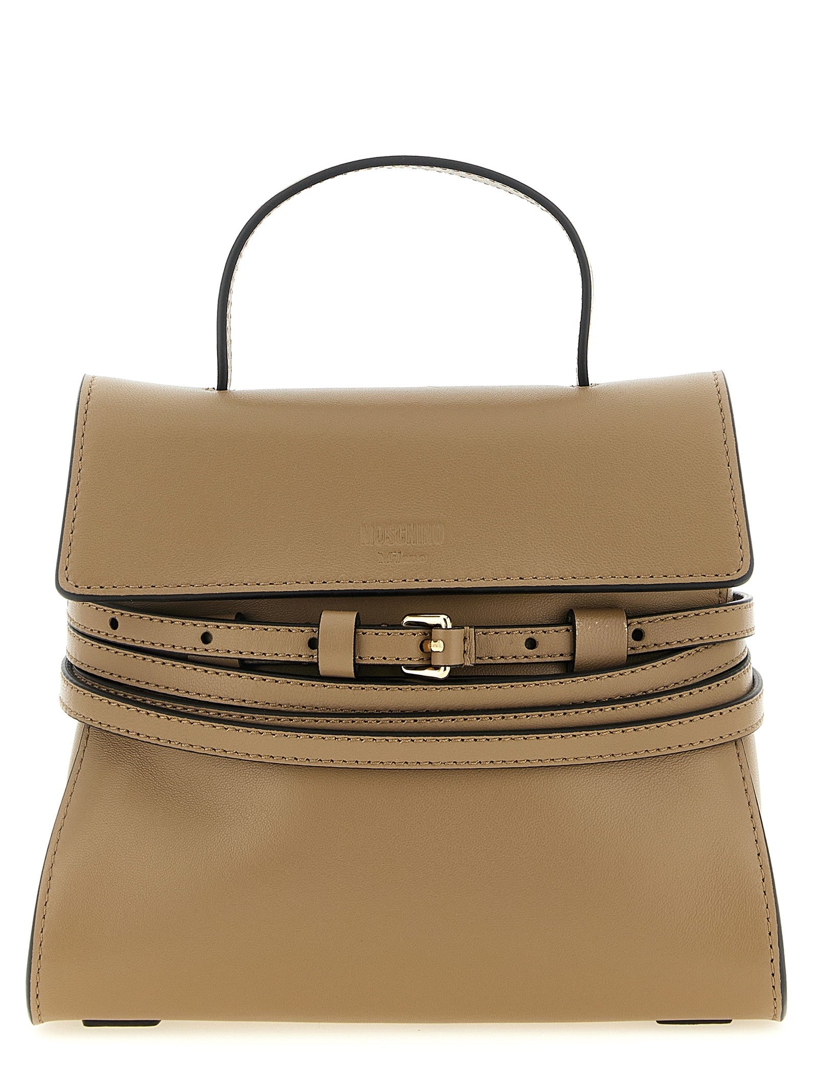 Moschino Tie me Handbag Beige