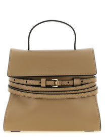 Moschino Tie me Handbag Beige
