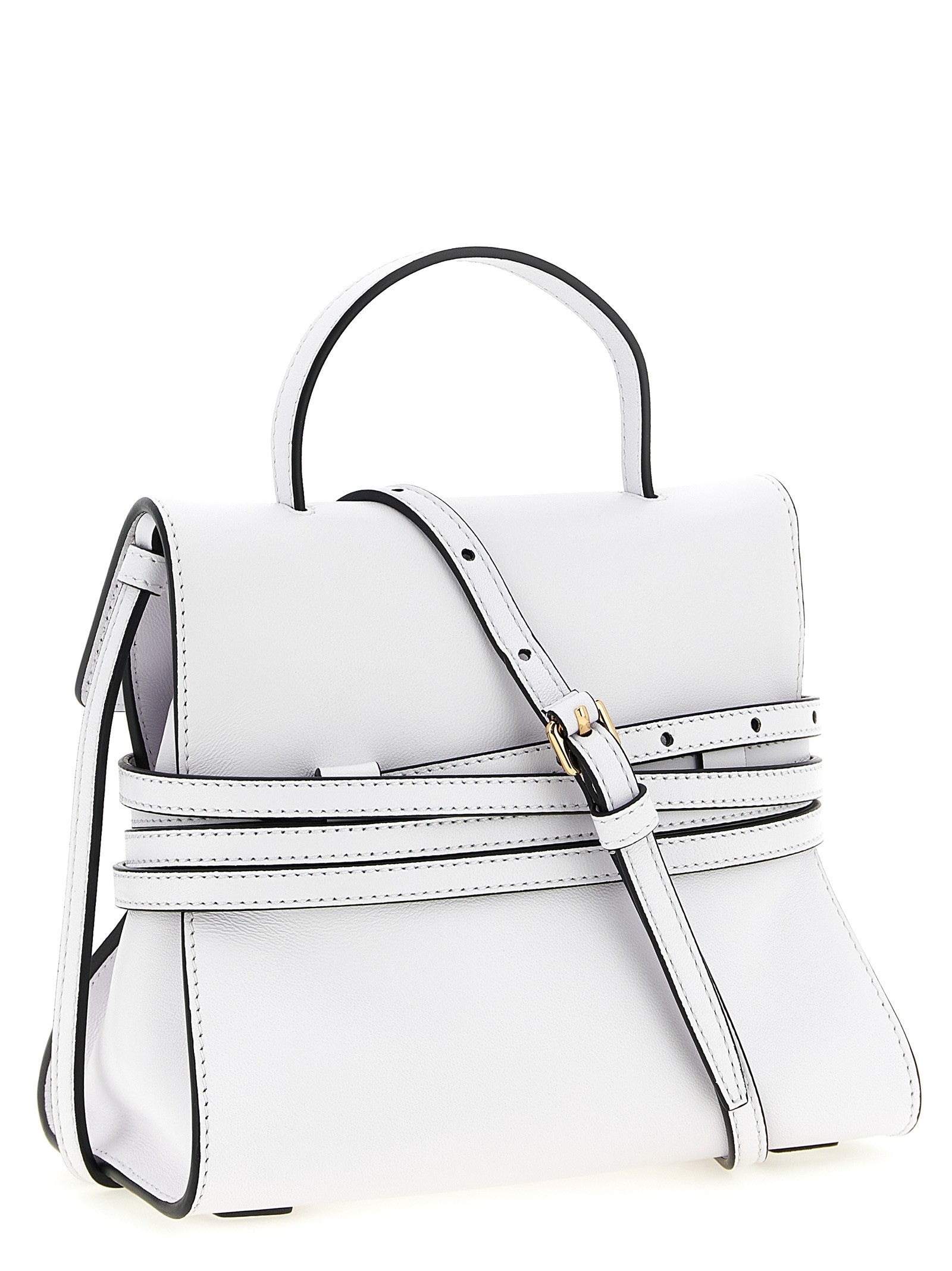 Moschino Tie me Handbag White