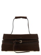 Moschino Tie me Shoulder Bag Brown