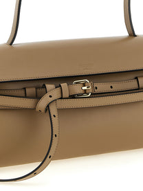 Moschino Tie me Shoulder Bag Beige
