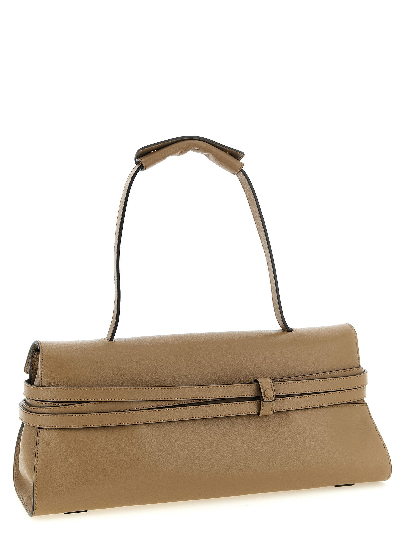 Moschino Tie me Shoulder Bag Beige