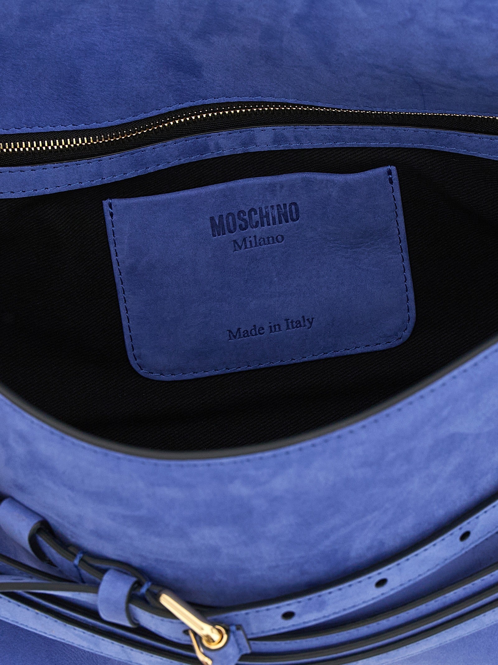 Moschino Tie me Shoulder Bag Blue