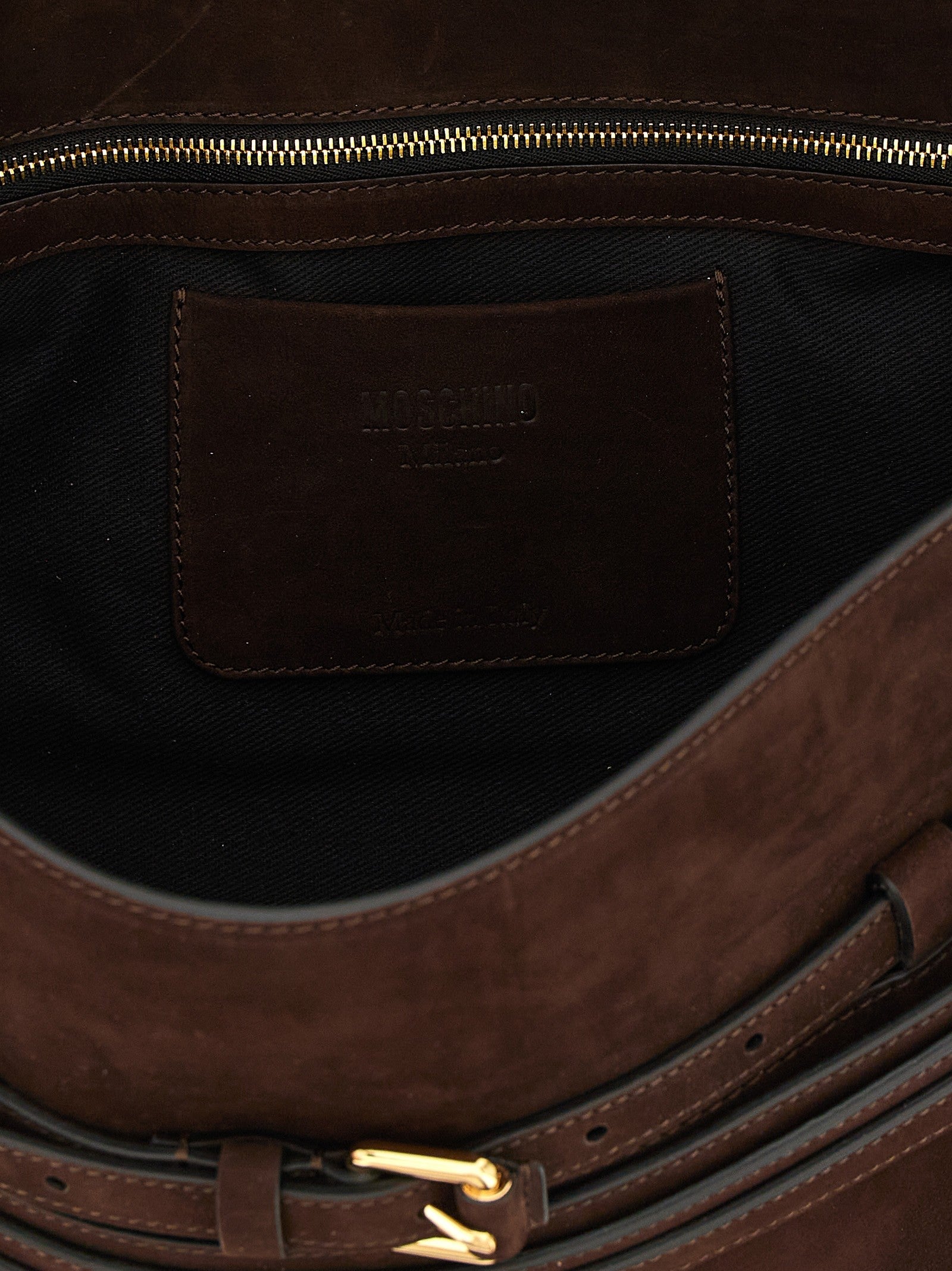 Moschino Tie me Shoulder Bag Brown