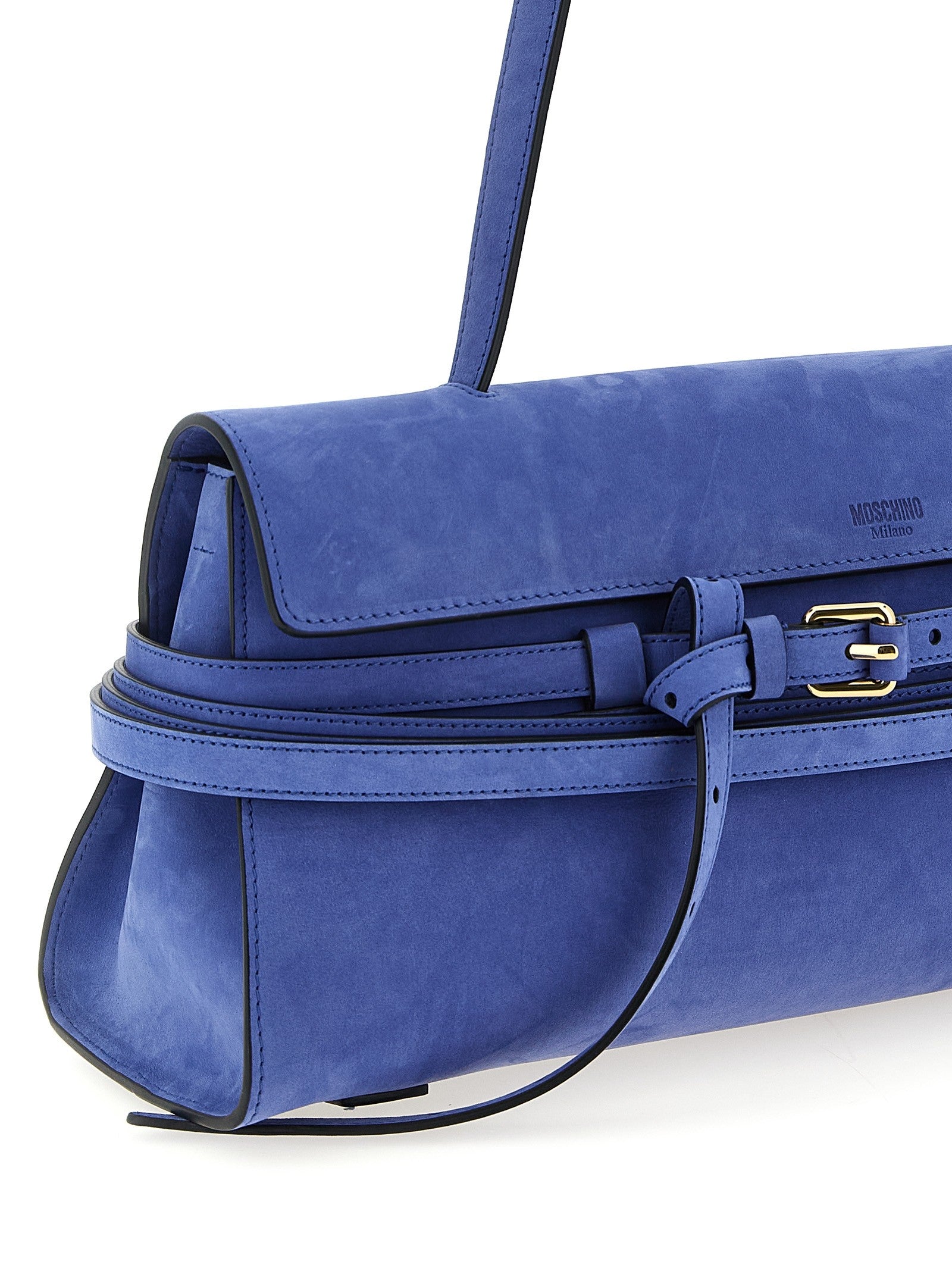 Moschino Tie me Shoulder Bag Blue