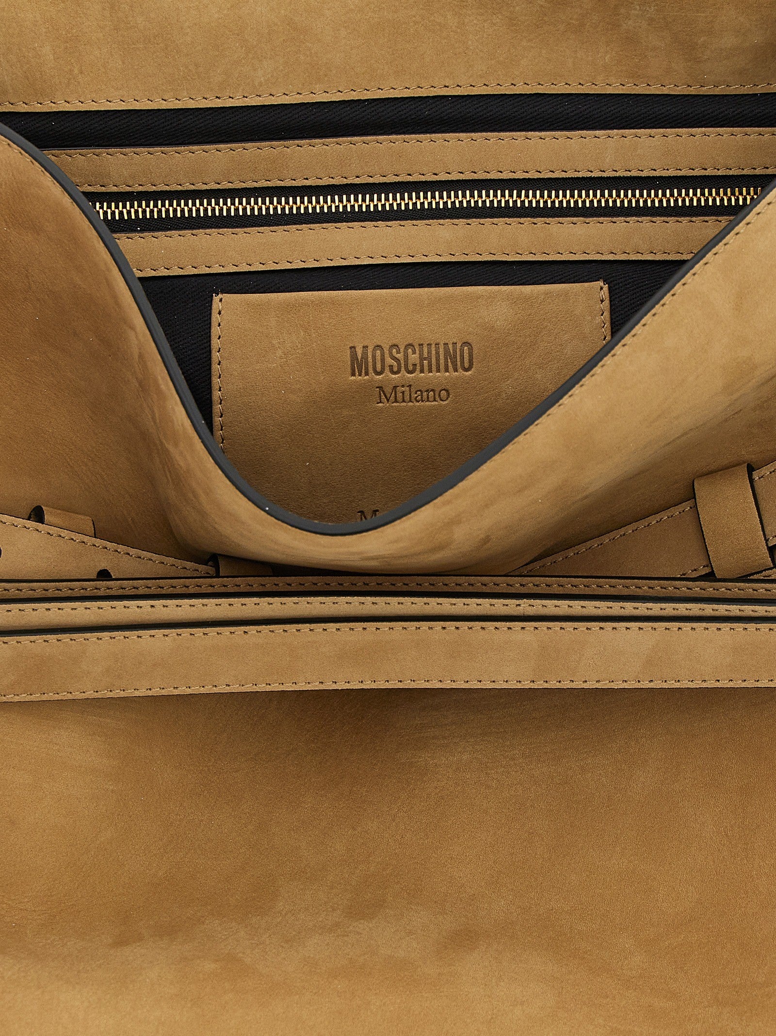 Moschino Tie me Shoulder Bag Beige