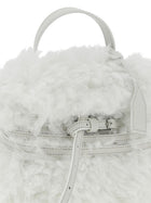 Moschino Tie me Small Handbag White, view 3