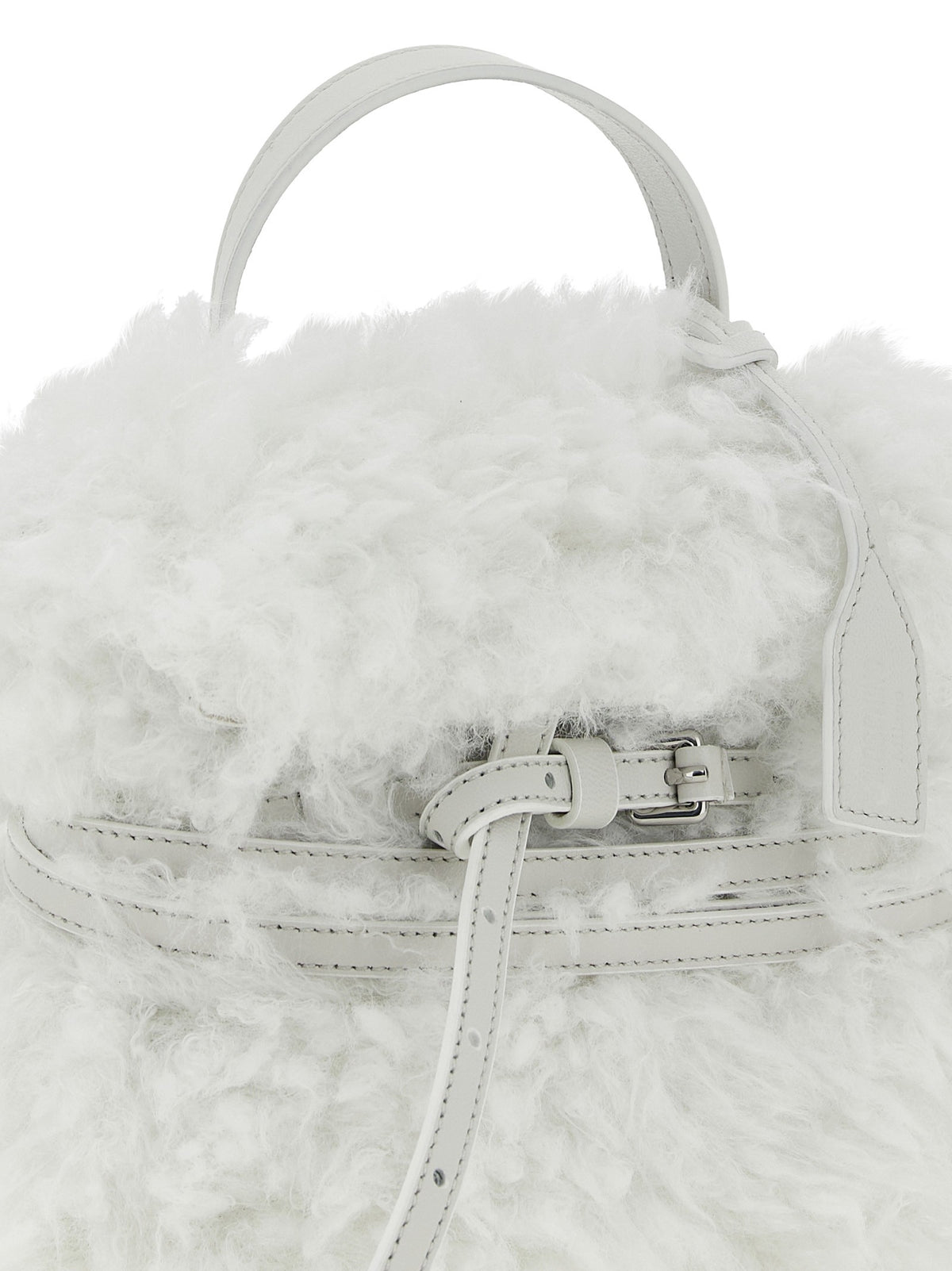 Moschino Tie me Small Handbag White