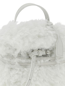 Moschino Tie me Small Handbag White