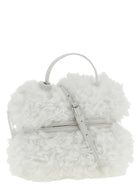 Moschino Tie me Small Handbag White, view 2