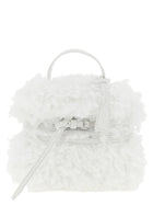 Moschino Tie me Small Handbag White