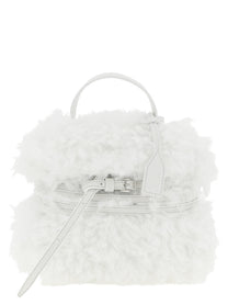 Moschino Tie me Small Handbag White