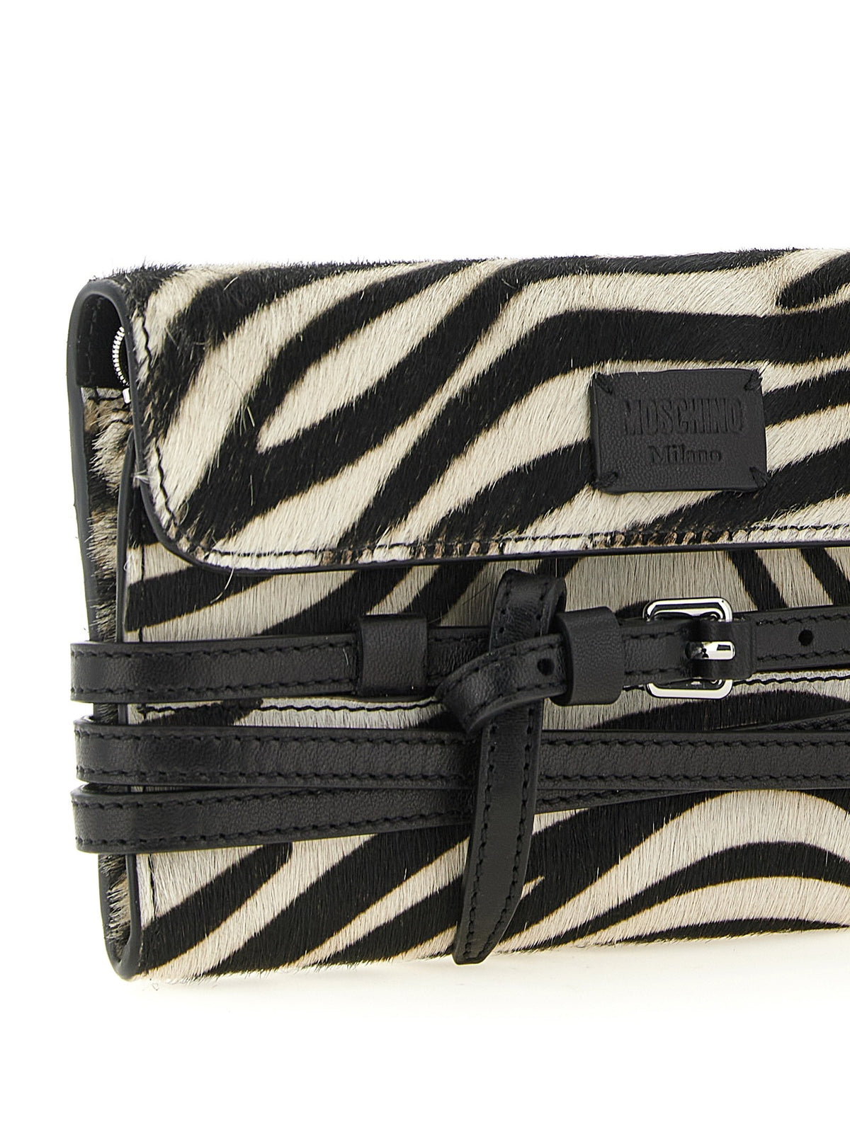 Moschino Tie me Wallet on Chain White