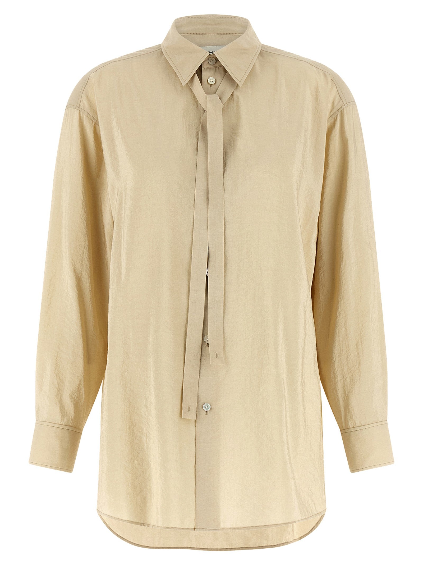 Lemaire Tie Shirt Beige