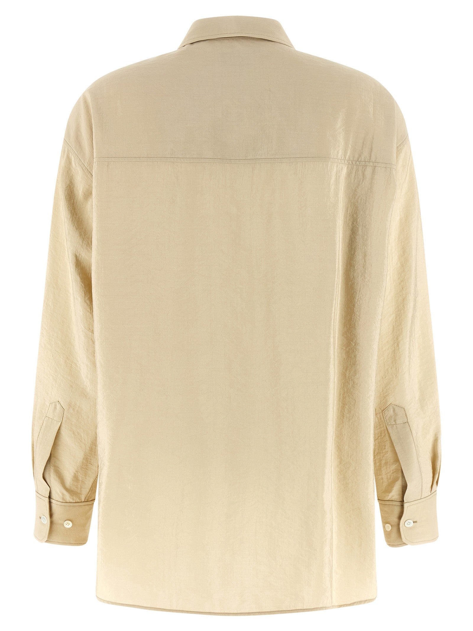 Lemaire Tie Shirt Beige