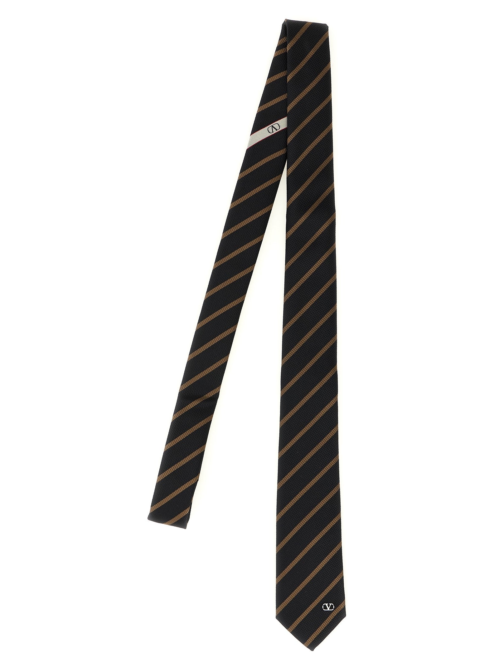 Valentino Tie Valentino Garavani Regimental Gold