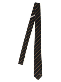 Valentino Tie Valentino Garavani Regimental Gold