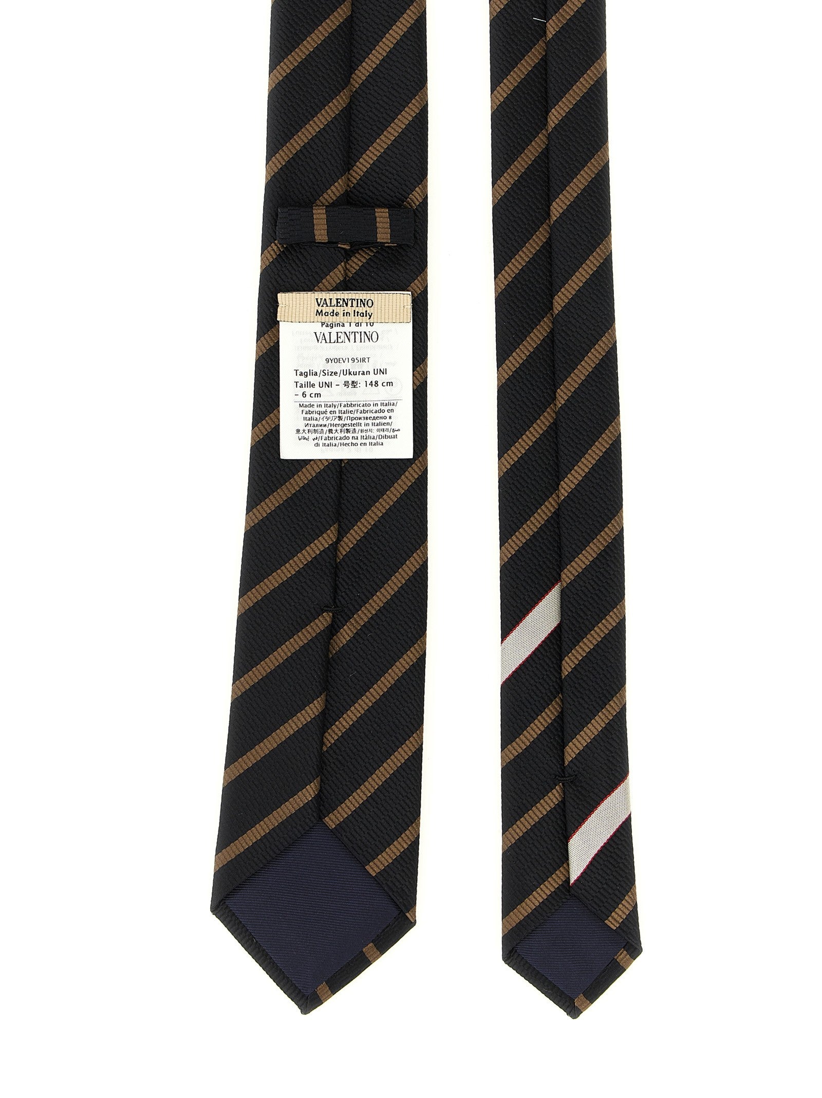 Valentino Tie Valentino Garavani Regimental Gold