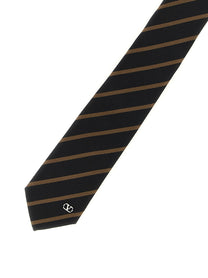 Valentino Tie Valentino Garavani Regimental Gold