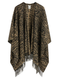 Fendi Tiger Poncho Beige