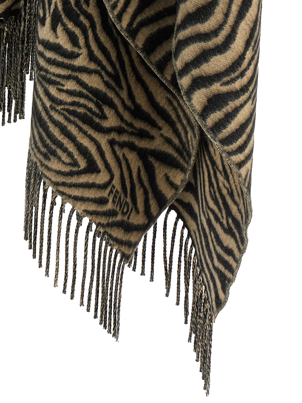 Fendi Tiger Poncho Beige