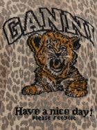 Ganni Tiger Sweater Beige, view 4