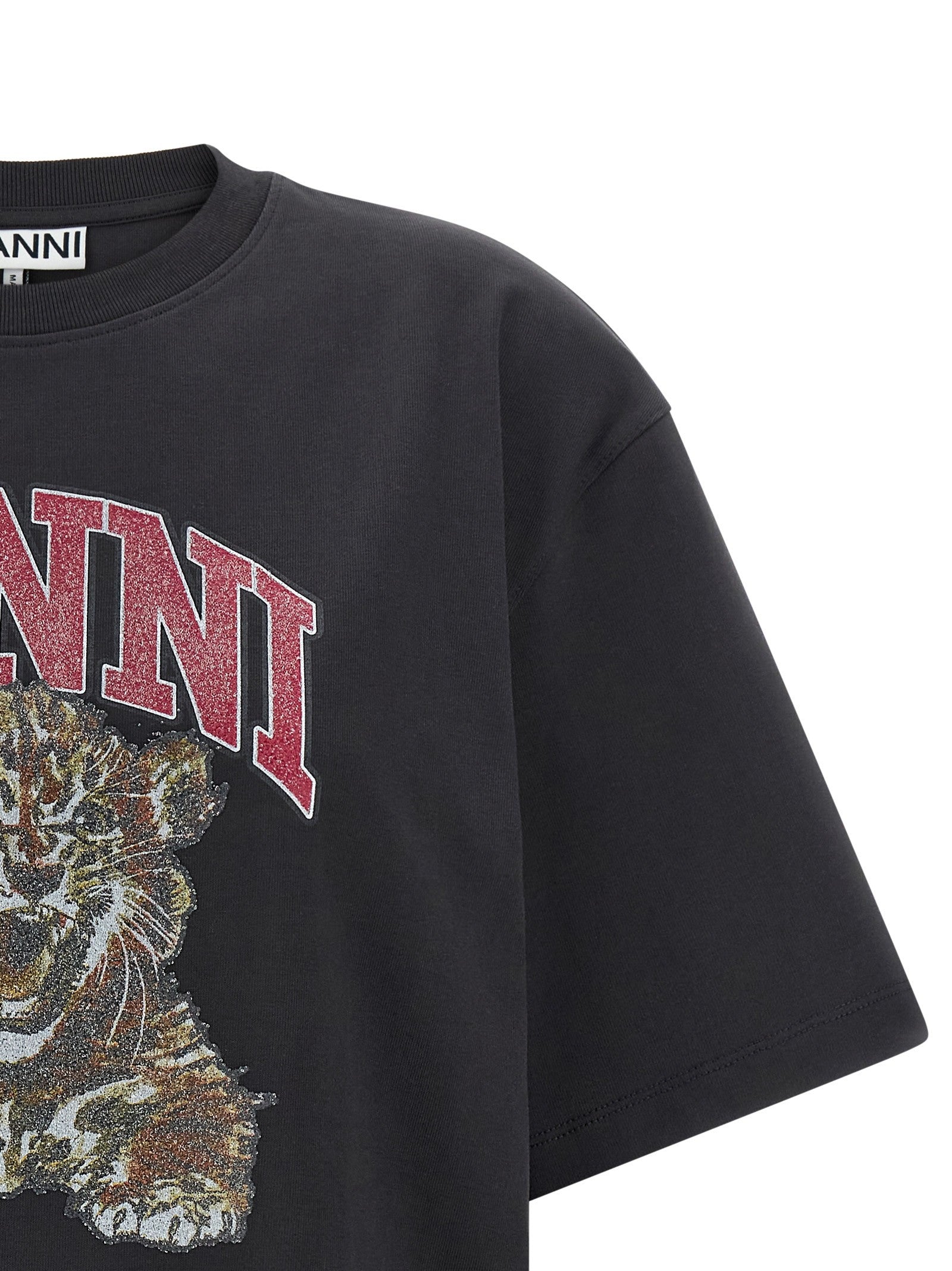 Ganni Tiger Shirt Black