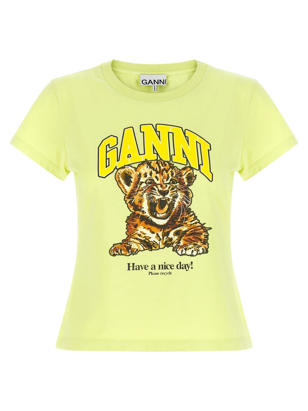 Ganni Tiger Shirt Green