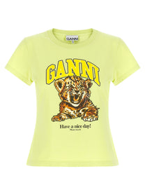 Ganni Tiger Shirt Green