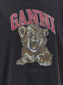 Ganni Tiger Shirt Black