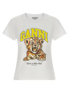 Ganni Tiger Shirt White