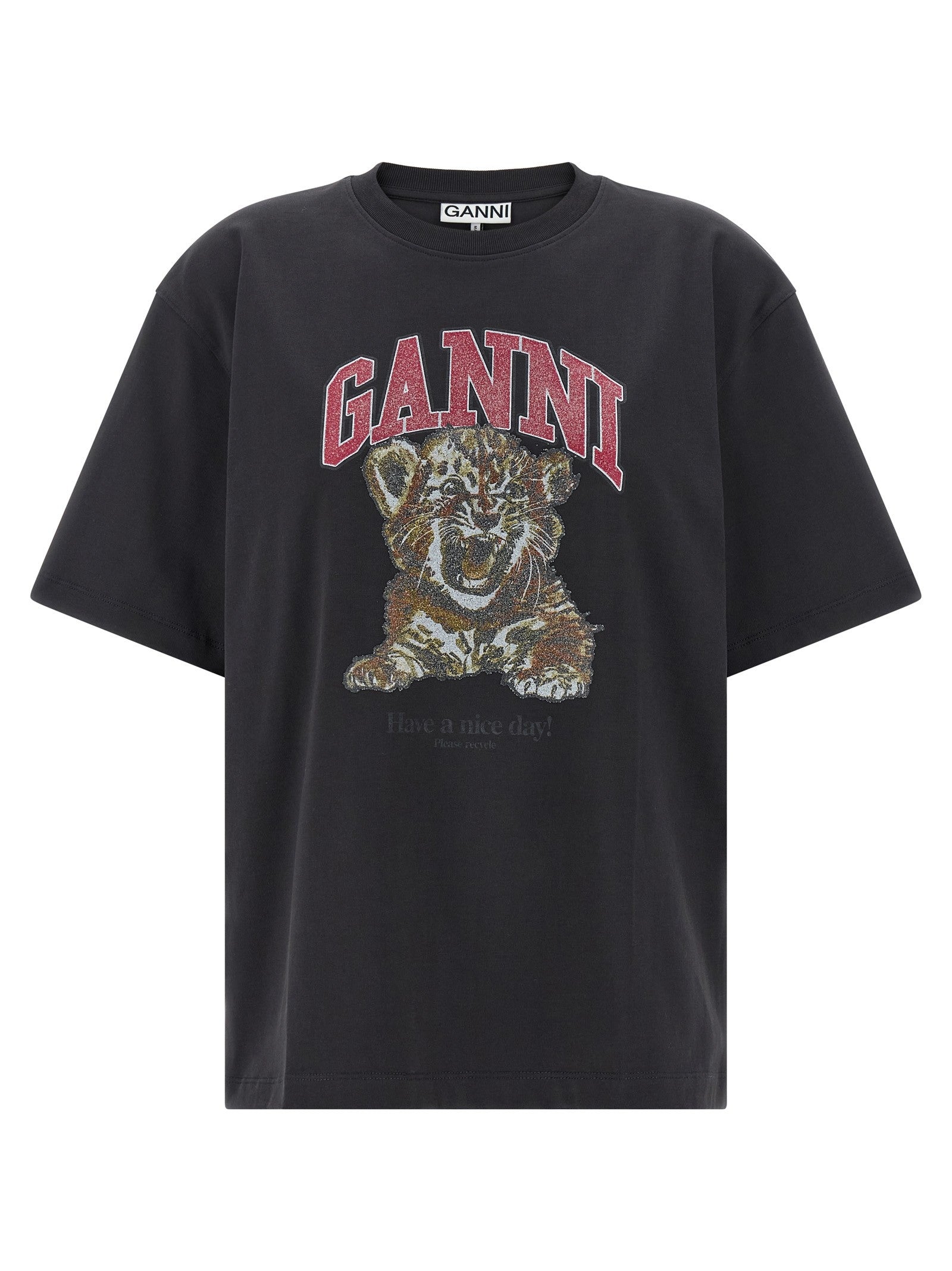Ganni Tiger Shirt Black