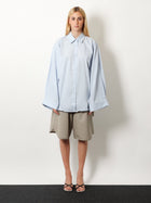 The Frankie Shop Women's Tila Organic Cotton Shirt Blue, view 3