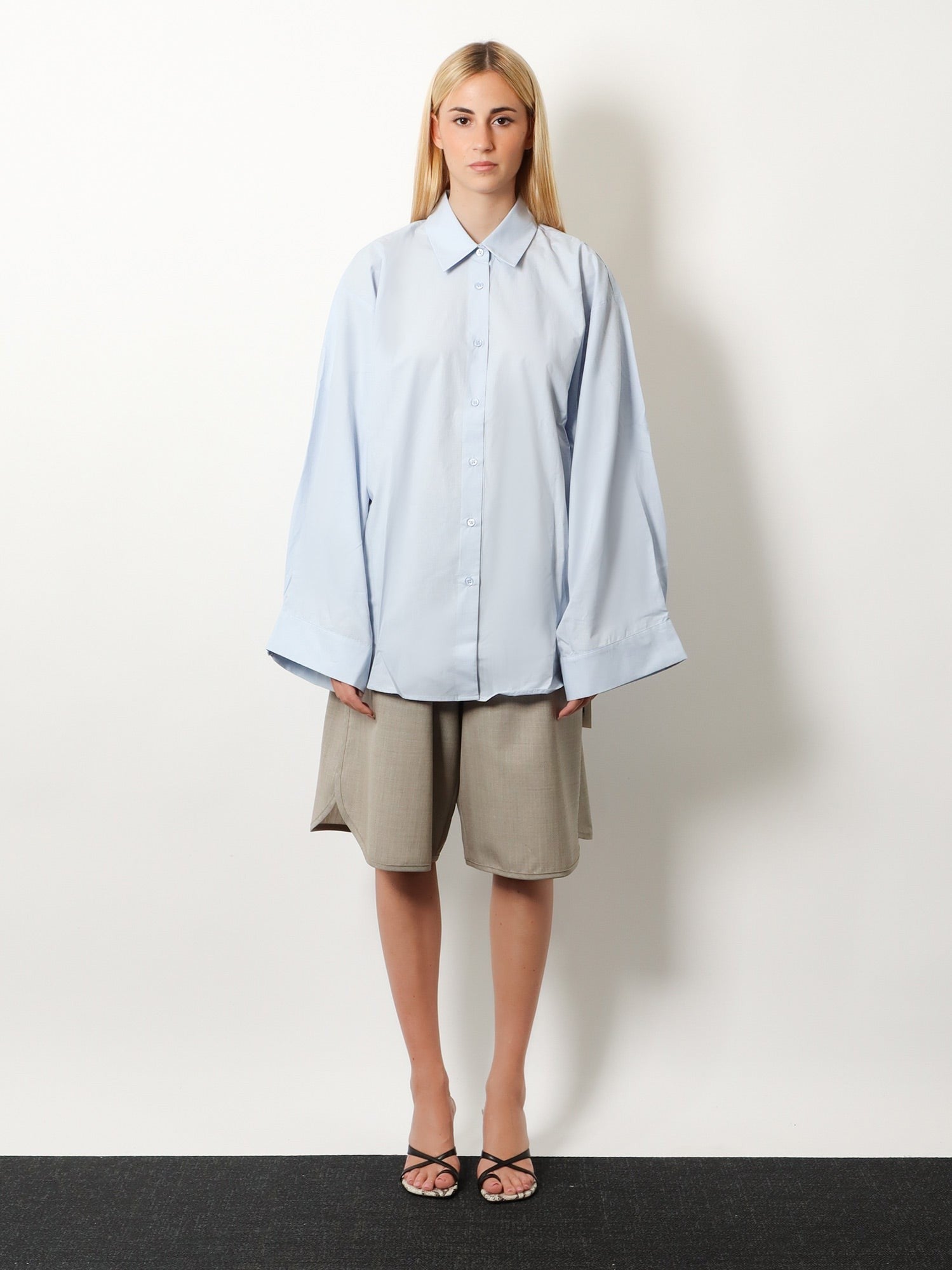 The Frankie Shop Women's Tila Organic Cotton Shirt Blue