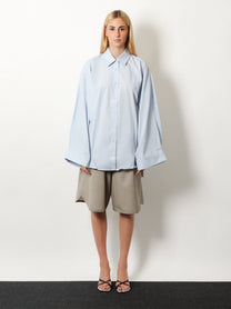 The Frankie Shop Women's Tila Organic Cotton Shirt Blue