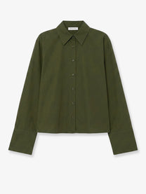 The Frankie Shop Women's Tila Organic Cotton Shirt Green