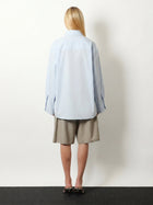 The Frankie Shop Women's Tila Organic Cotton Shirt Blue, view 4