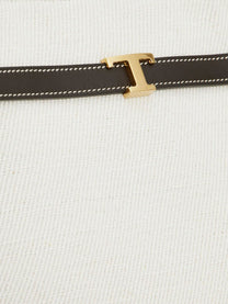 Tod's Women's Tim Canvas and Leather Medium Shopping Bag White