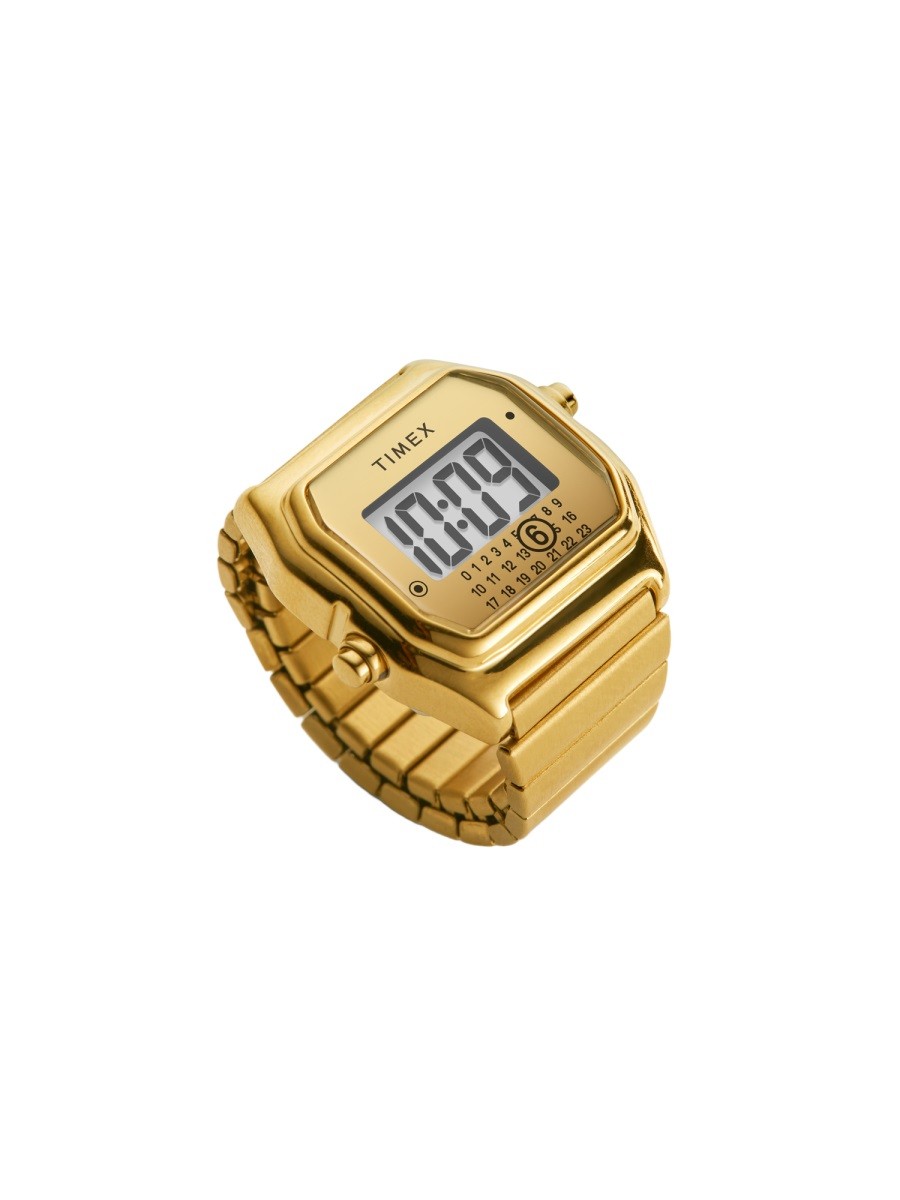 MM6 Maison Margiela Unisex Timex MM6 T80 Gold Tone Ring Gold